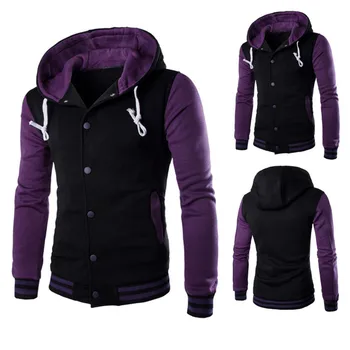 

Nice New Jacket Men Coat Jacket Outwear Sweater Winter Slim Hoodie Warm Hooded Sweatshirt Plus Size #1727 A#487