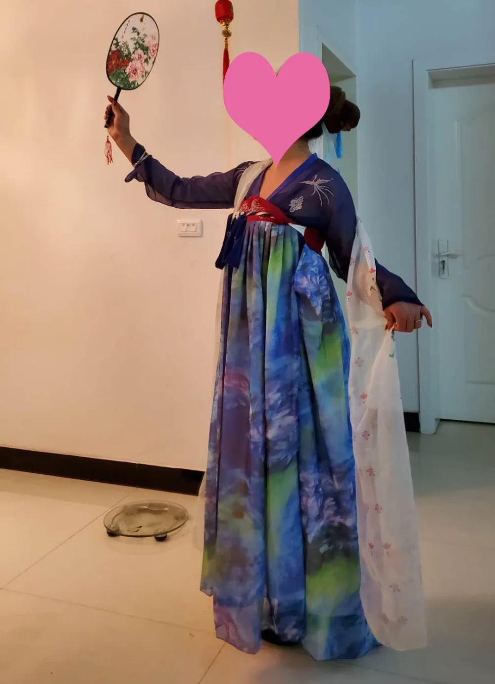 Hanfu костюм для китайских танцев, традиционный сценический наряд для певцов, женское Старинное платье, народный фестиваль, одежда для выступлений DC1133