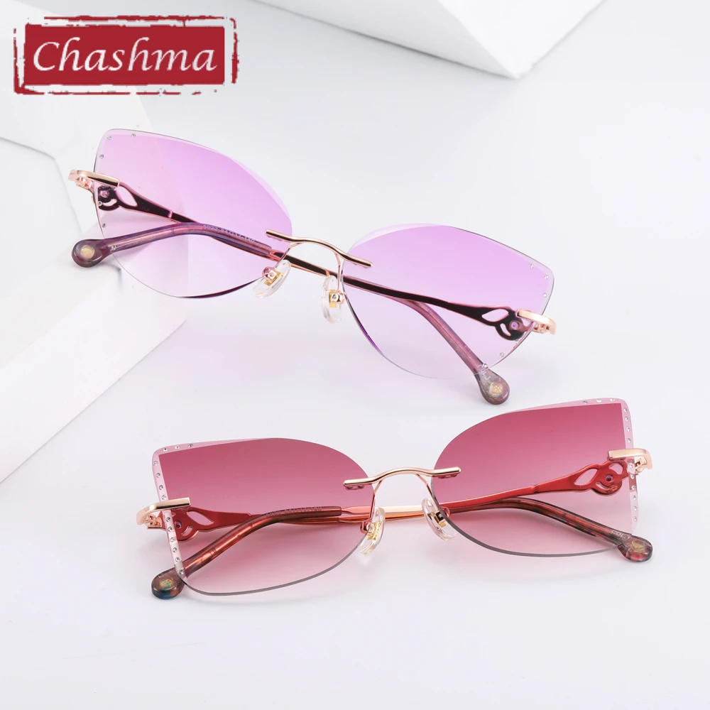 Женские очки по рецепту Chashma оправа кошачий глаз с бабочкой роскошные модные