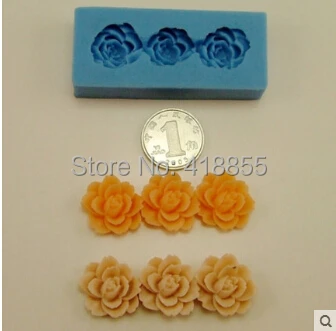 

flower shaped silicone mold rose chocolate silicone mold fondant cake decoration mold