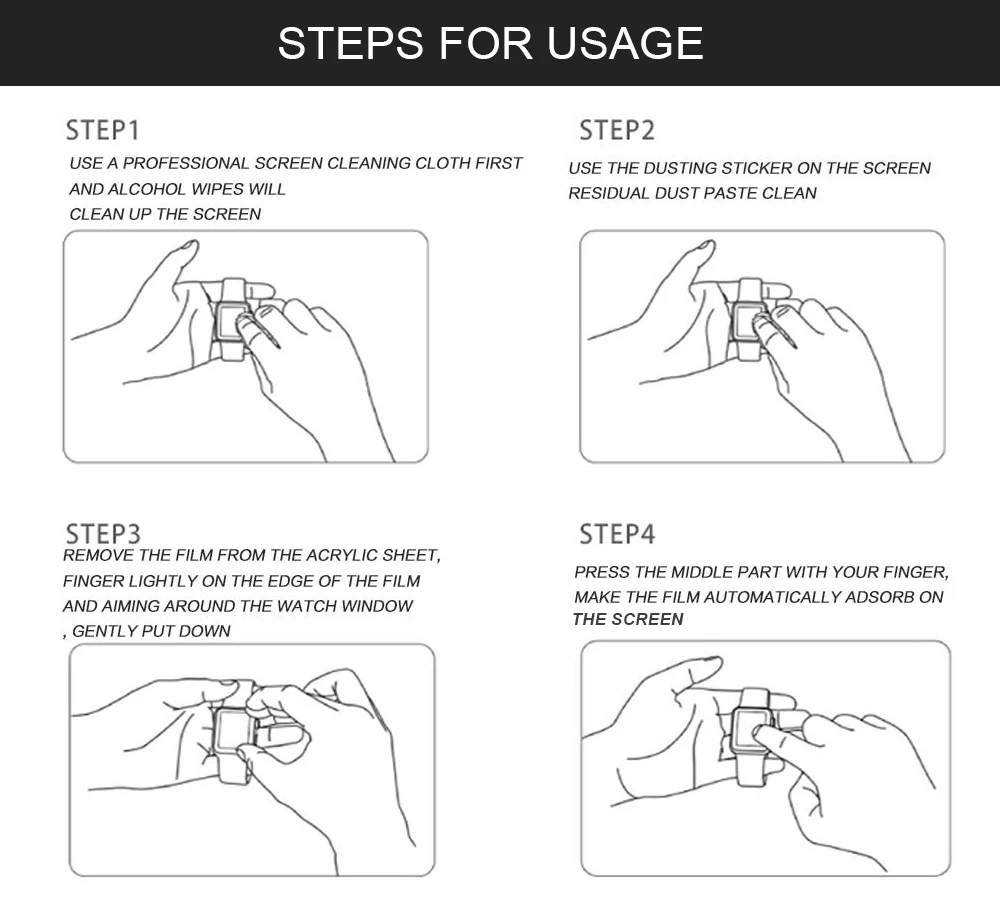 Ascromy For Apple Watch Serie 4 44MM Screen Protector Tempered Glass ScreenProtector Film For Apple iWatch 40mm Accessories (6)