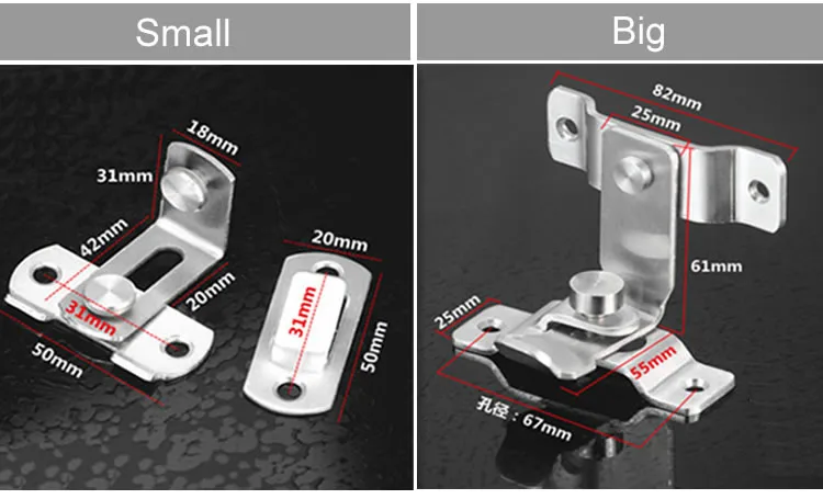 Замок-Крючок для раздвижной двери из нержавеющей стали, Засов под углом 90 градусов, для легкой установки, поверхностного монтажа, противоугонной системы, безопасности, дверного оборудования