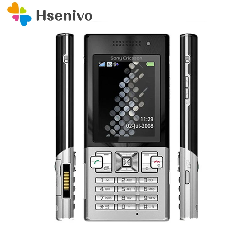 100% первоначально Unlokced sony Ericsson T700 мобильного телефона 3g Bluetooth 3.15MP Камера fm-разблокирована сотовый телефон Бесплатная доставка