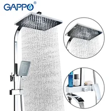 Gappo Кран для ванной белая Ванна смеситель для душа Смесители тропический душ смесители головы душ для ванной кран смеситель для ванны нажмите