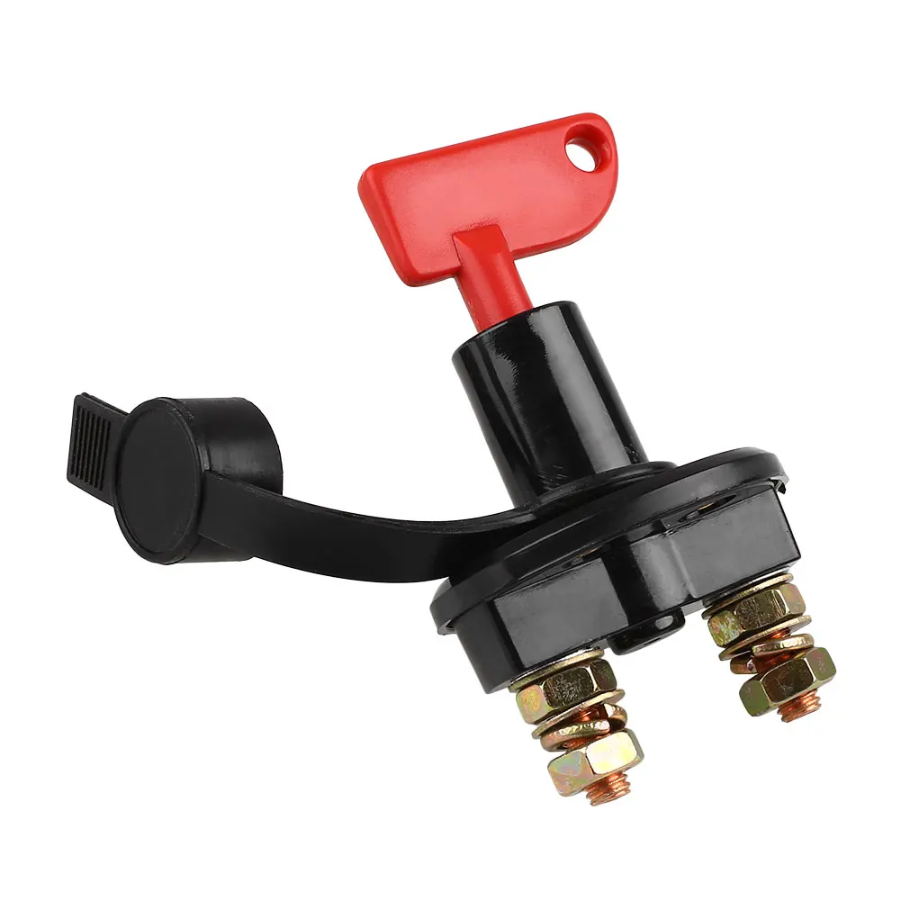 

Vehemo Car Boat Battery Disconnect Switch Cut-off Quick with Removable Key 2-Post