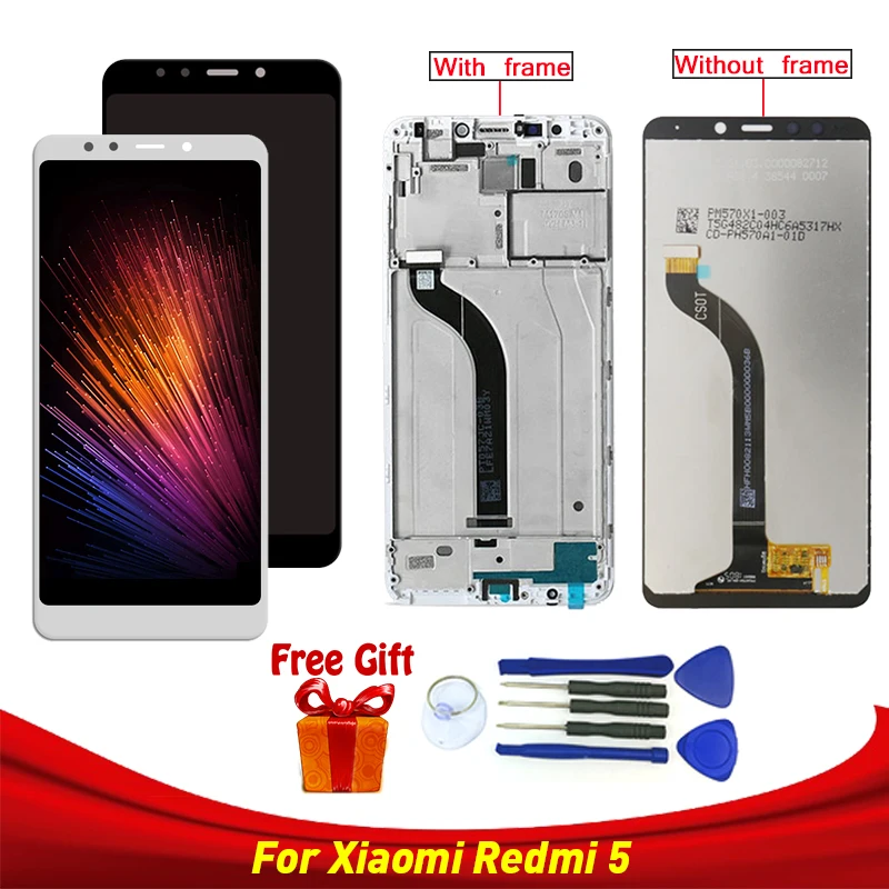 Для Xiaomi Redmi 5 ЖК-дисплей сенсорный экран Замена для redmi LCD + дигитайзер 7 inche |