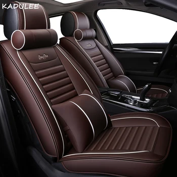 

KADULEE PU Leather Auto Car Seat Covers for Infiniti Acura DS Lincoln Tesla Jac JEEP car seat car styling auto parts