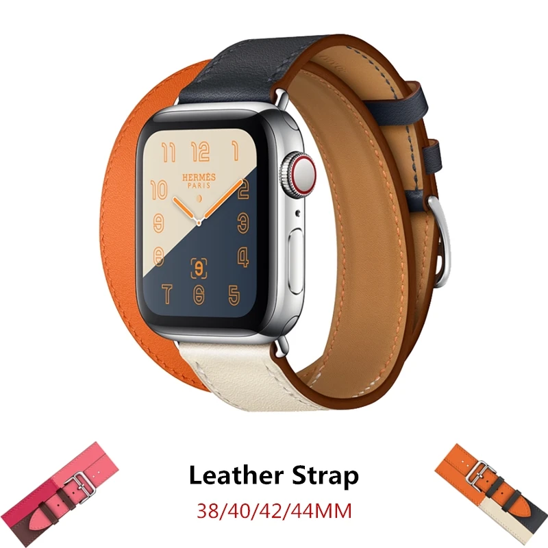 Ремешок для часов Apple Watch Series 4 3/2/1 Swift кожаный ремешок iWatch 42 мм 44 классический