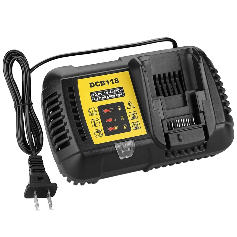 

Dcb118 Dcb112 Replacement Battery Charger 4.5A Lithium-Ion Fast Charger For Dewalt Dcb205 Dcb206 Dcb203Bt Dcb204Bt Dcb127 Dcb1