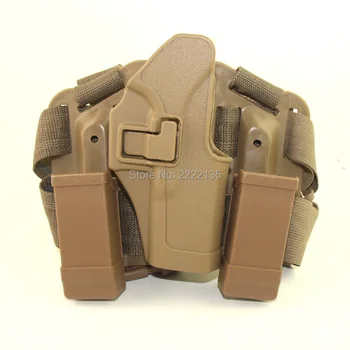 

Tactical CQC Glock Gun Holster Combat Thigh Holster Hunting Leg Gun Holster with Magazine Pouch for GLock 17 19 22 23 31 32