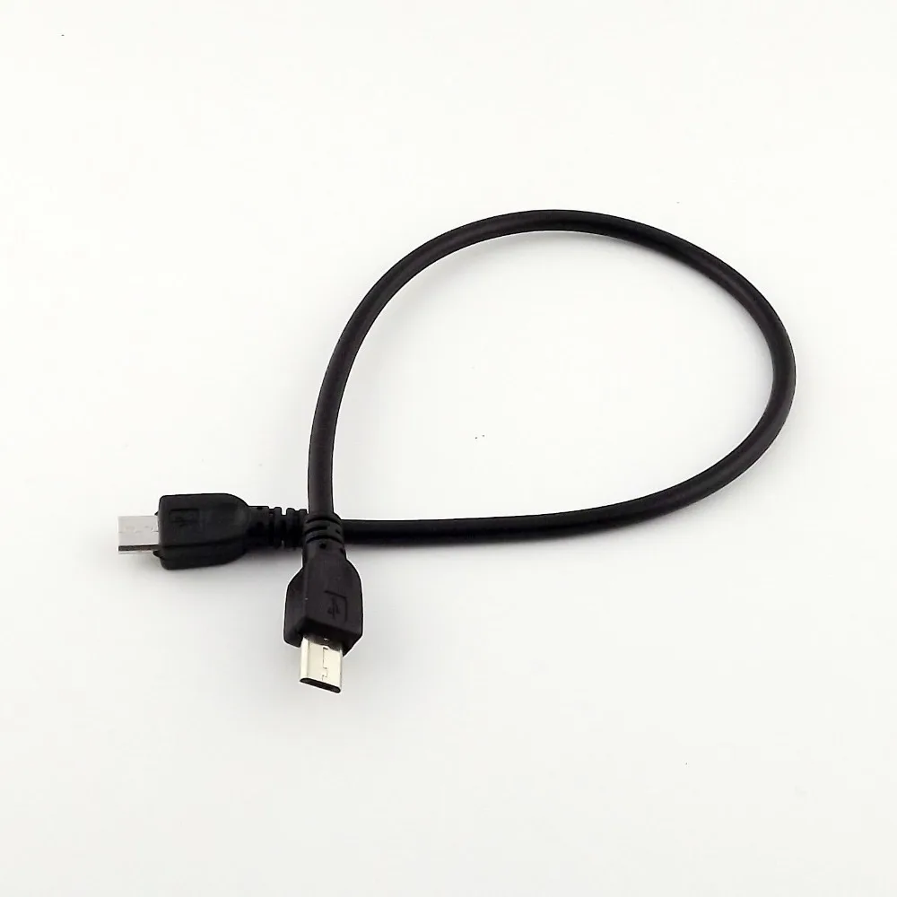 3 قطعة المصغّر usb 2.0 B الذكور إلى مايكرو 5 دبوس ذكر مزامنة بيانات محول للشحن وصلة كابل 1FT