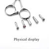 10 pieces/lot Hair Scissor Parts Removable Finger Rest Scissors Tang Rhinestone Tail Nail Clavo De Cola M:2.5*0.5mm 4