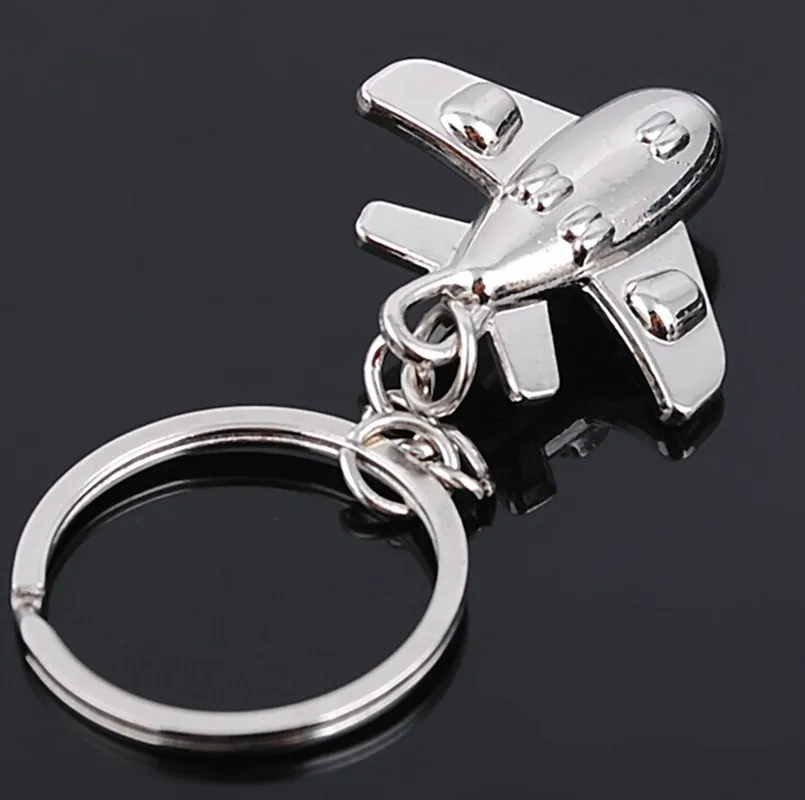 FREE shipping by DHL Wholesale Zinc Alloy Mini 3D Plane Keyring Metal Airplane Pendant Keychain | Украшения и аксессуары