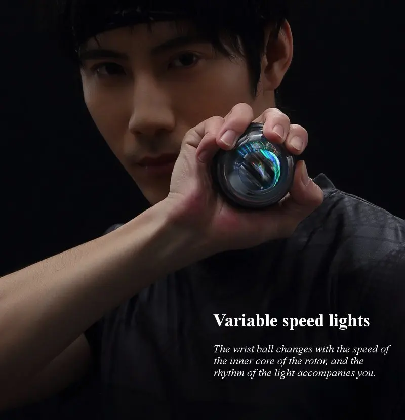 Xiao mi jia yunmai наручный тренажер светодиодный Gyroball эфирный Спиннер Гироскопический