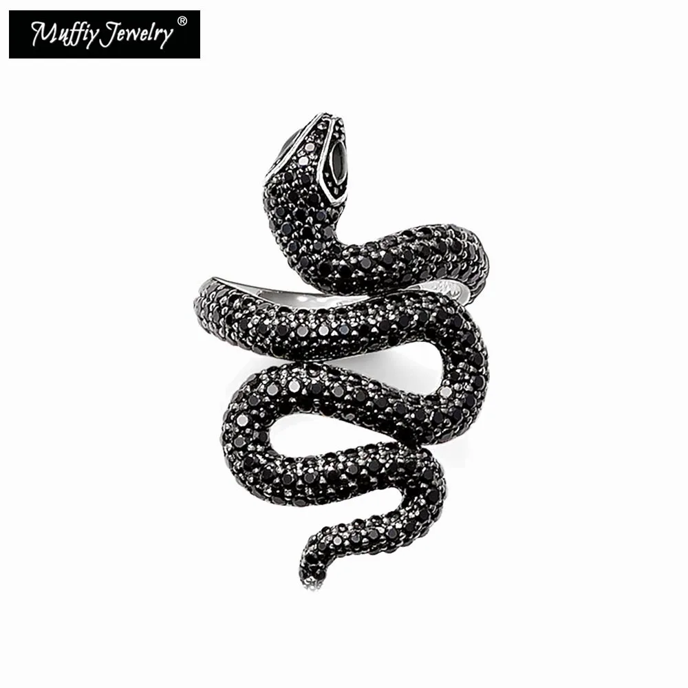 Black Snake Pave Ring,Thomas Style Glam Fashion Good Jewelry For Women,2017 Ts Gift In 925 Sterling Silver,Super Deals