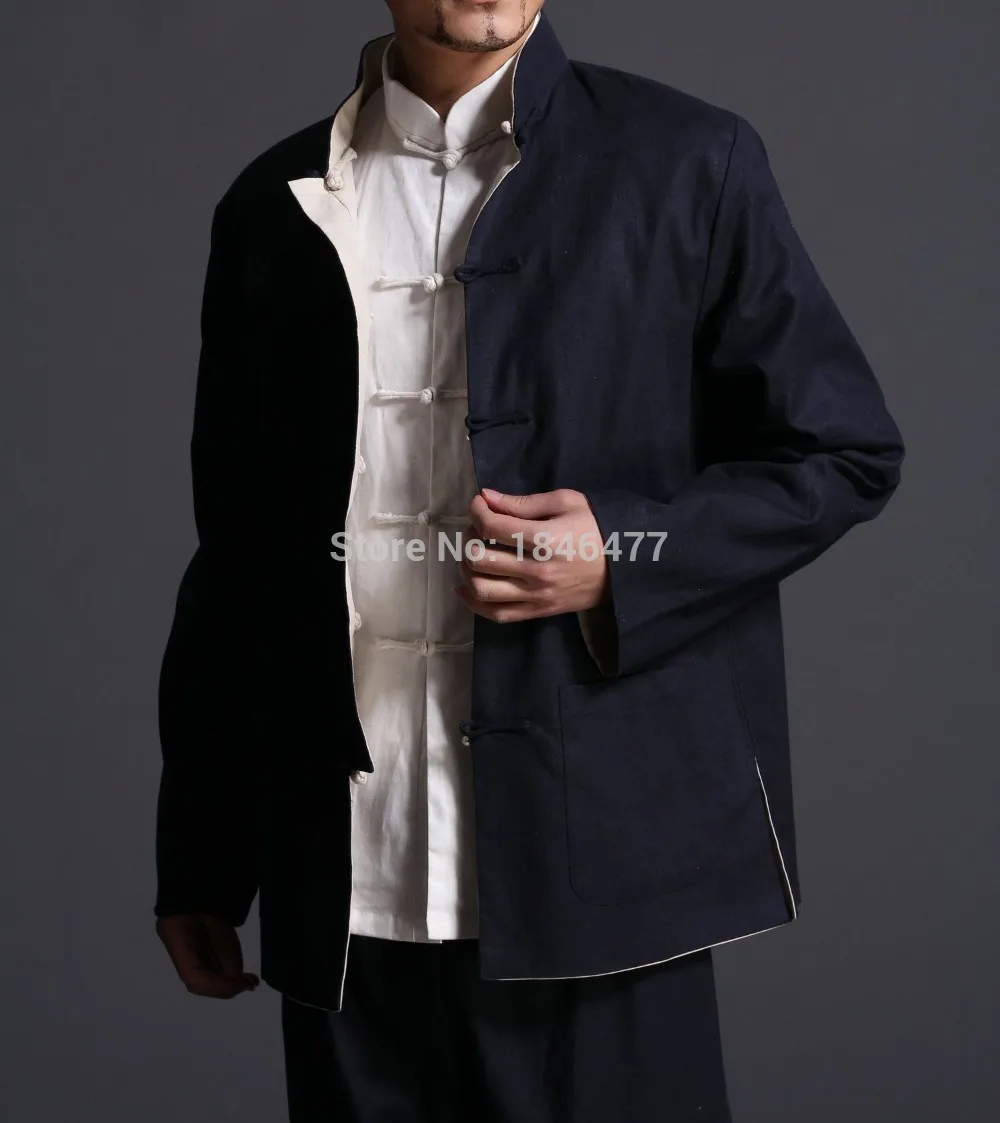 

Reversible kung fu jacket Bruce lee wing chun clothing Martial arts wushu uniforms traditional chinese clothing Tang suits coat