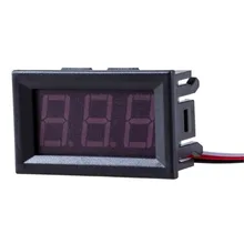 Mini voltímetro Digital para coche, batería de prueba de voltaje, CC 0-30V 0-100V, 3 cables, rojo, verde, azul, pantalla LED, 1 ud.