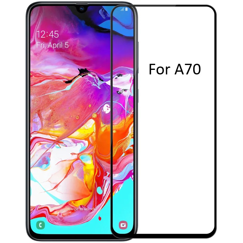 Nillkin CP+ закаленное стекло для samsung Galaxy A30 A50 A70 A40 A70S Защитная Олеофобная панель клей - Цвет: For A70