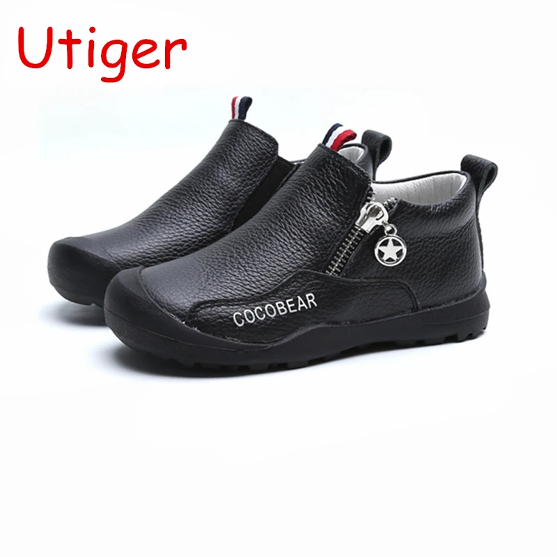 

Boys Cow Genuine Leather Shoes casual Baby Tollder kids Shoes for boys Sneaker Brand soft Insole children shoes trainer B154