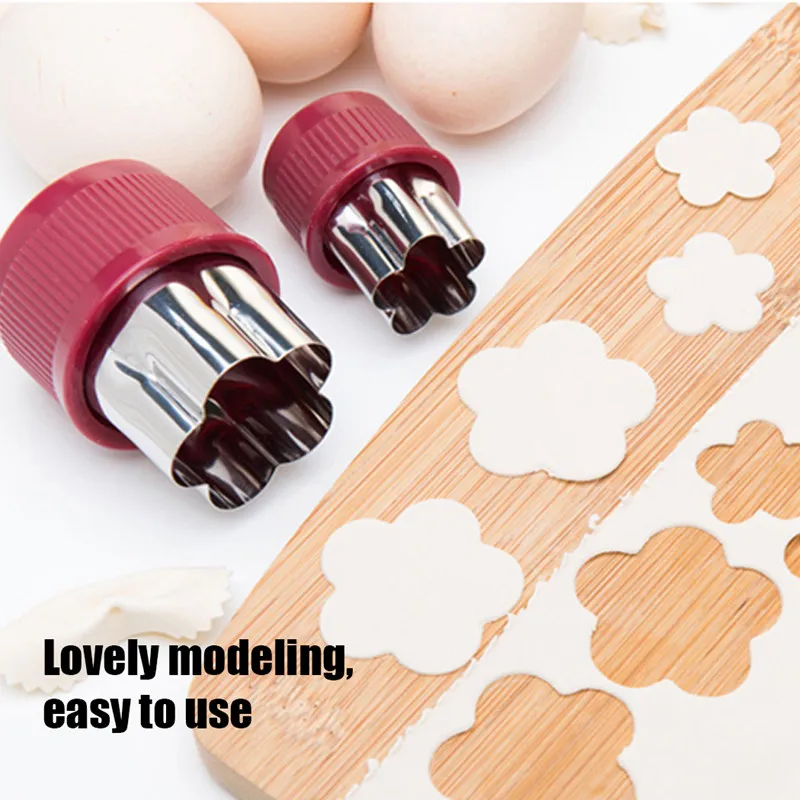Kitchen Gadgets Cookie Flower Type Vegetable And Fruit Cutter Mold Flower Pattern Butterfly Face Embossing Knife Accessories (17)