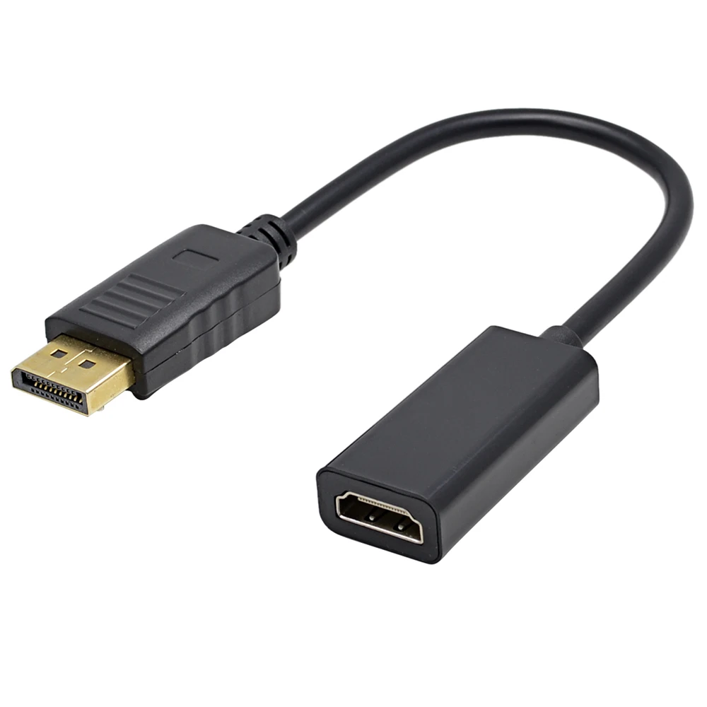 TISHRIC Displayport Адаптер dp к hdmi папа женскому дисплейному порту конвертер кабель 1080P