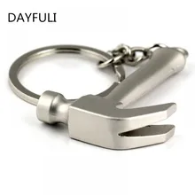 Creative Metal Claw Hammer Keyring Men Ornament Creative Metal Hammer Keychain free shipping EDC claw hammer