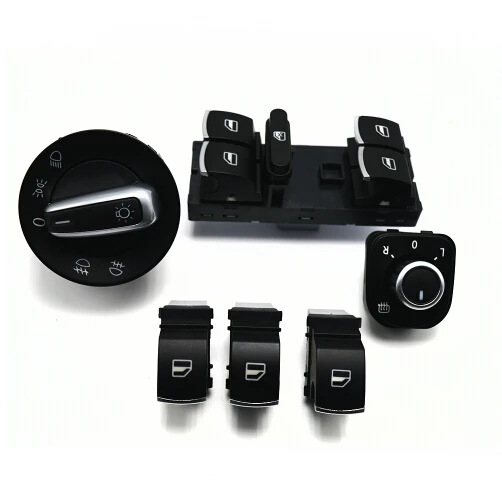

Free shipping suit for VW Jetta Golf MK5 6 Passat B6 Tiguan window switch headlight swotch mirror switch 6 pcs / set