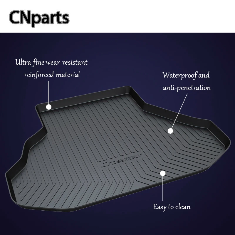 

CNparts Car Cargo trunk mat For Honda Elysion Odyssey Crosstour Vezel Greiz Jade Accord Hybrid 2008-2018 Anti-slip mat Styling