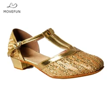 Новые летние туфли для бальных танцев; женские вечерние туфли для латинских танцев; женские танцевальные туфли для девочек на низком каблуке