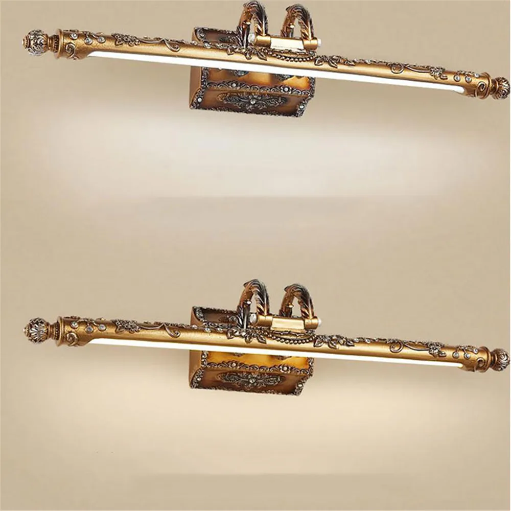 110V 220V 9W 68cm European resin LED Vanity lights mirror lights retro bathroom Kitchen cabinet wat - 32582420985