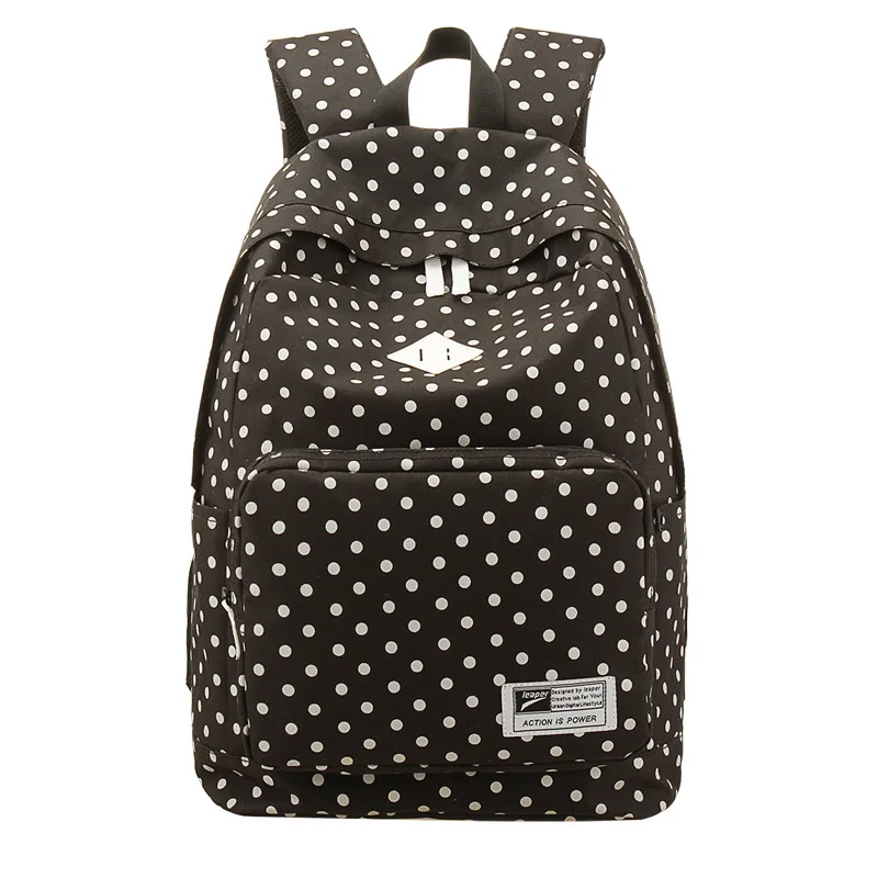 

2018 new Senkey backpack schoolbag school student wave double shoulder bag female college wind large capacity Canvas Backpack