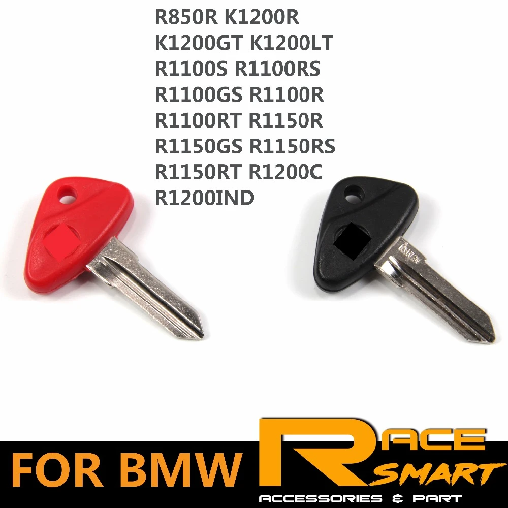 For BMW R1100R R 1100 R RT R1100RT Uncut Blade Blank Key Replacement 33mm Red