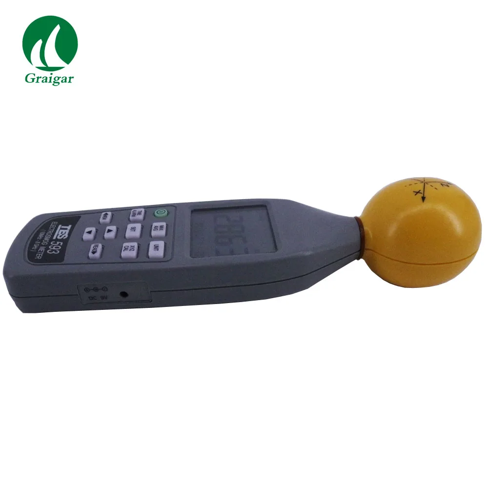 EMF метр TES593 триосевой регистратор данных для измерения изотропных