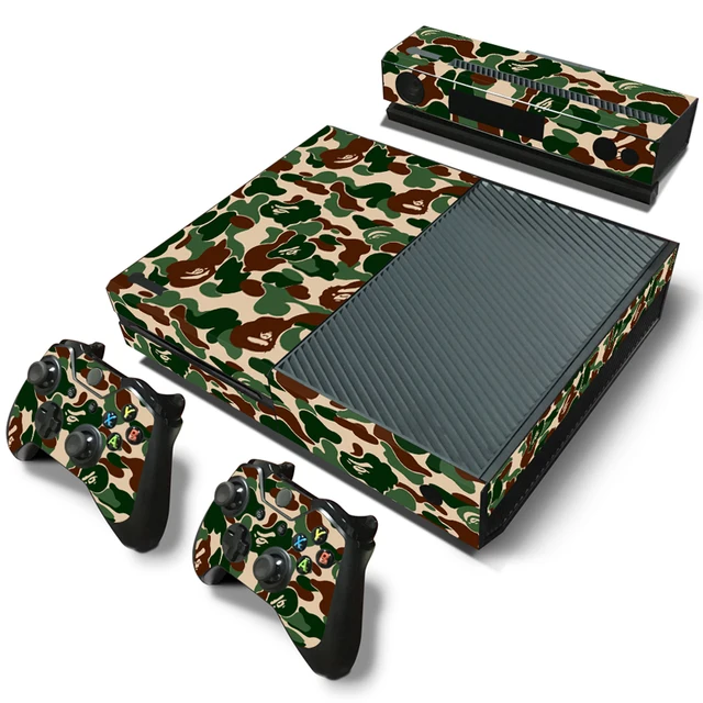 Cheap Army camouflage for Microsoft XBOX ONE Skin Stickers + 2Pcs Controller Skin Console Stickers Protective Skin Cheap Army camouflage for Microsoft XBOX ONE Skin Stickers + 2Pcs Controller Skin Console Stickers Protective Skin