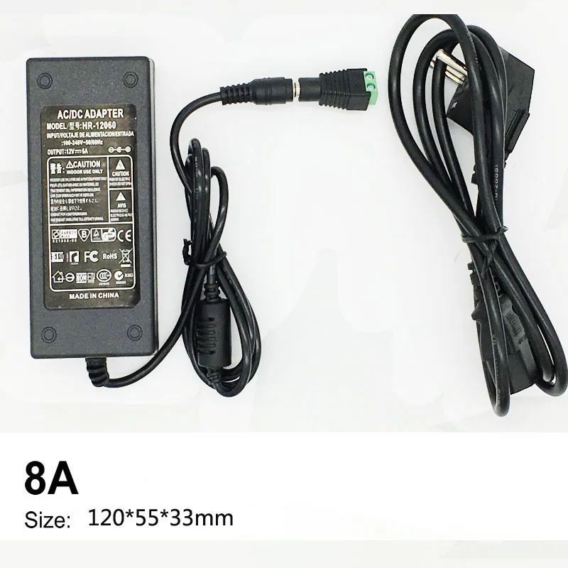 AC 100 в 240 DC 12 В трансформатор адаптер питания 1A 2A 3A 5A 6A 8A 10A конвертер для 2835 5630 5050