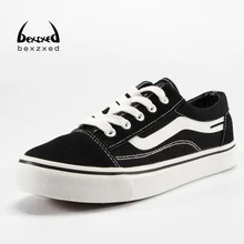 Bexzxed Fashion men canvas Breathable Causal Shoes Superstar Lace Up Comfort Men Shoes Leisure Walking Shoes Men Flats