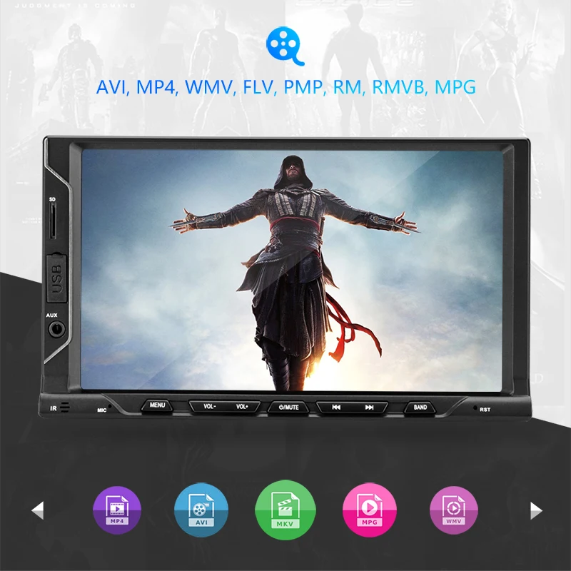 Flash Deal Jansite 7" Two Din Car multimedia Android 8.1 player Touch screen GPS Navigation Mirror-link for iPhone audio RAM 2G With U Disk 4 Flash Deal Jansite 7" Two Din Car multimedia Android 8.1 player Touch screen GPS Navigation Mirror-link for iPhone audio RAM 2G With U Disk 4