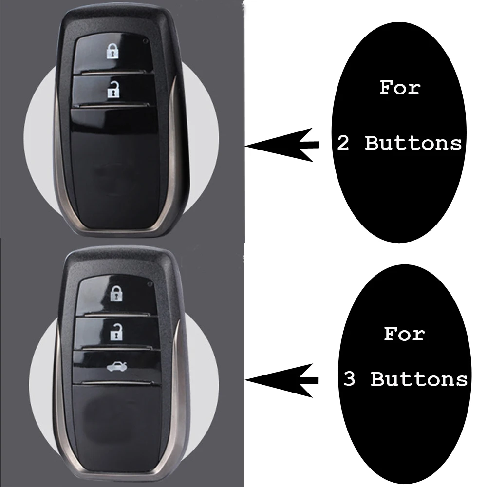 Новинка,, чехол для ключей из углеродного волокна для Toyota Hilux Fortuner Land Cruiser RAV4Remote, аксессуары для ключей