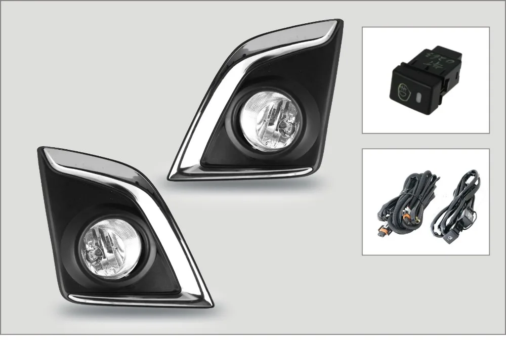 For Isuzu D Max 2016 up fog light Halogen fog lamp assembly with wiring