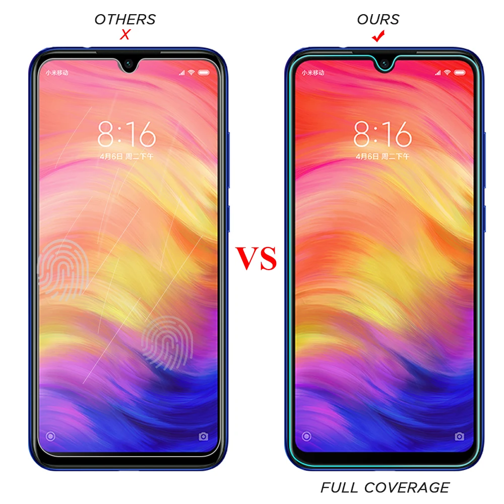 Для Redmi 7 прозрачное покрытие закаленное стекло для Xiaomi Note 5 6 Pro 6A Plus 5A 4X защитная