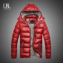 Водонепроницаемая Мужская парка зимний теплый пуховик Повседневная парка мужские куртки повседневная приталенная ветровка с капюшоном пальто для мужчин