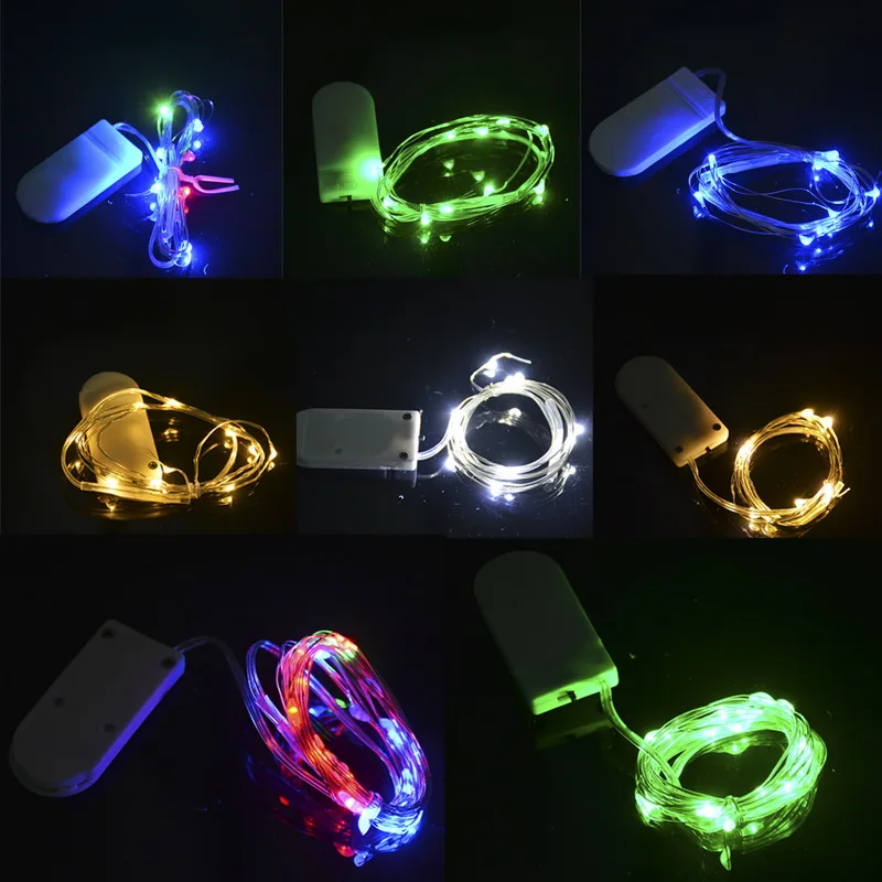 

Led String Lights Fairy Micro Lights Battery Powered Silver Wire Waterproof Lights For Home Holiday Decoration