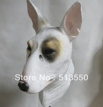 

NEW ADULT LATEX DOG HEAD MASK HALLOWEEN COSTUME ACCESSORY
