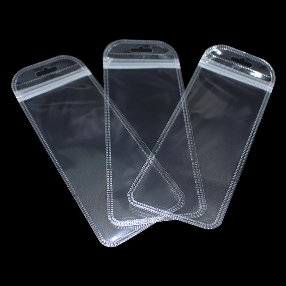 200 шт 24 размера прозрачный пластиковый пакет на молнии с застежкой-молнией с отверстием для подвешивания, застежка-молния с защелкой, розничная, прозрачный упаковочный пакет