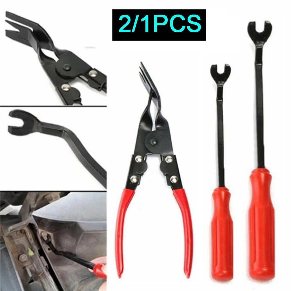 

2PCS Small&Large Remover Tool or 1PC Clip Removal Plier Car Door Upholstery Trim Clip Removal Pliers Combo Tool Dash Panel