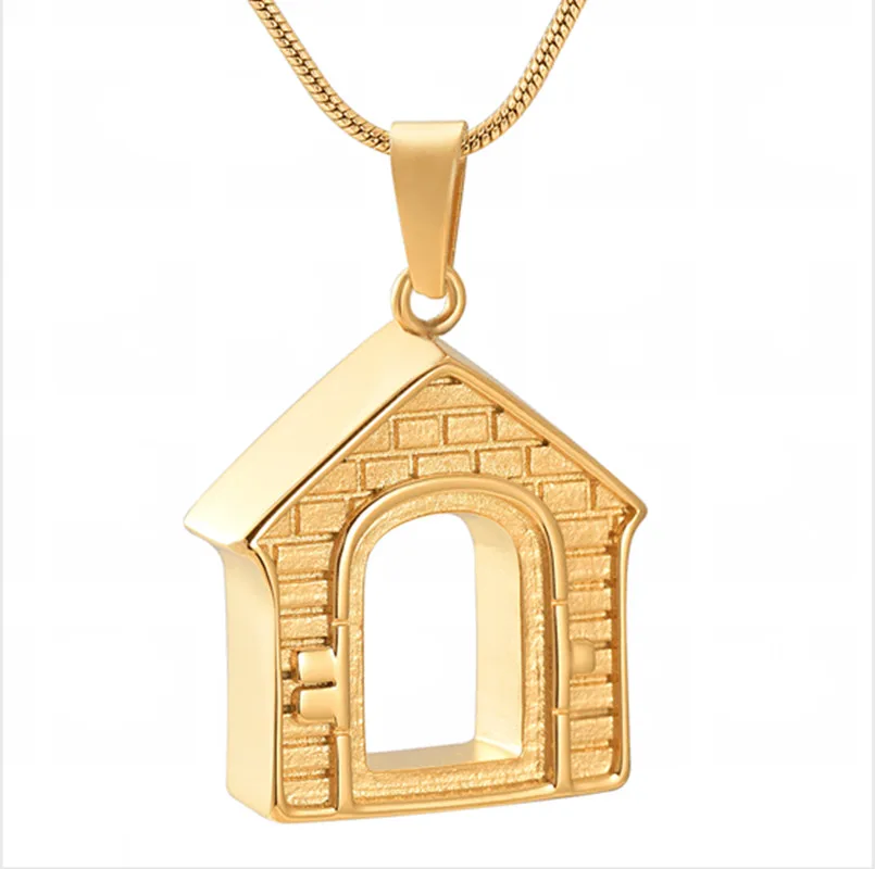 Цена Семья дом Кремации Ювелирных Изделий 316L Нержавеющая сталь здоровья Средства ухода за кожей Мемориал urn человека пепел урна кулон Цепочки и ...