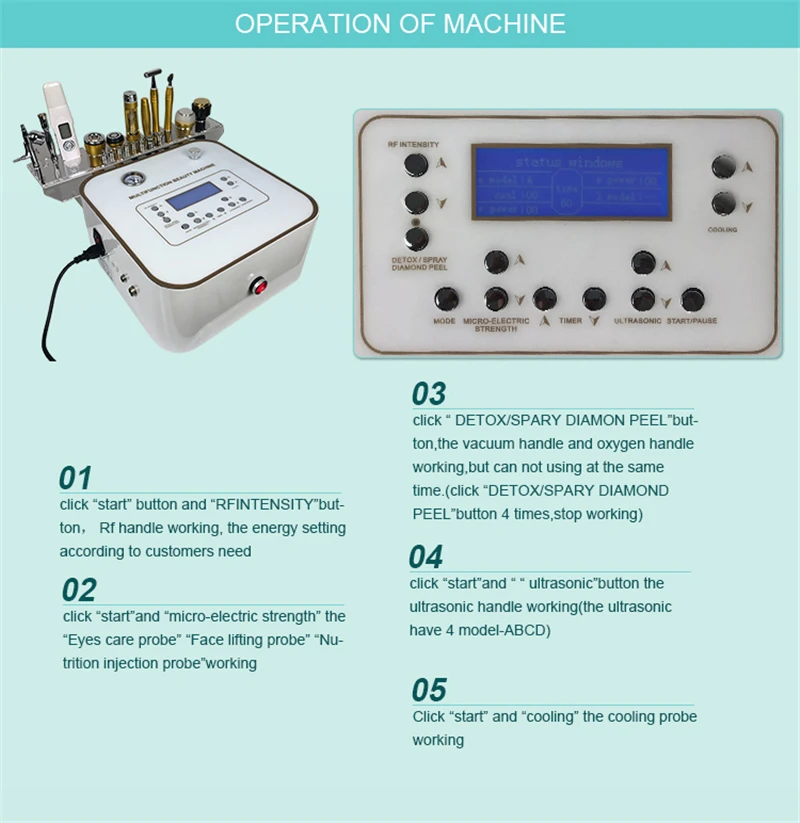 Микротоковая поверхность лифт машина 10 в 1 Профессиональный алмаз dermic Мезотерапия Электропорации
