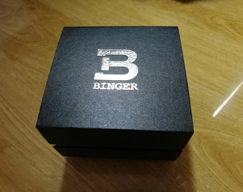 Оригинальная коробка для часов BINGER роскошный деревянный ящик с наволочкой