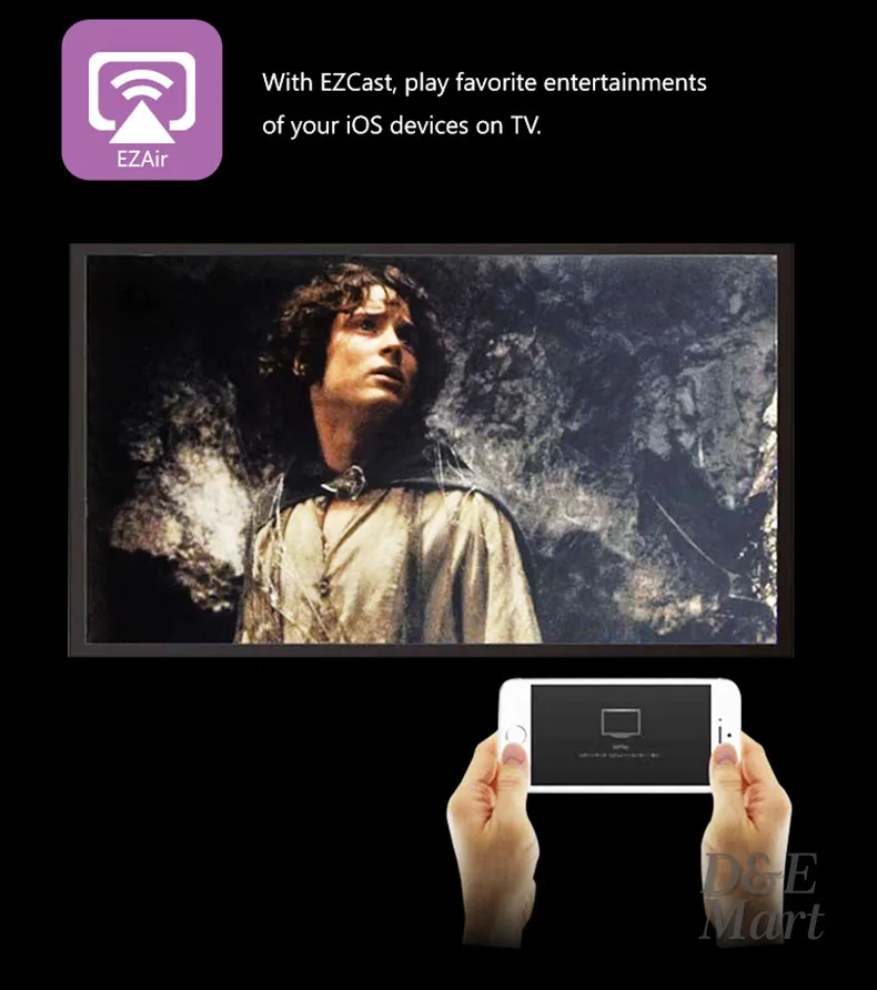 Measy A2W HDMI Miracast WiFi Дисплей ТВ приемник беспроводной ключ Ezcast Dlna Airplay Chromecast для Android, IOS, windows