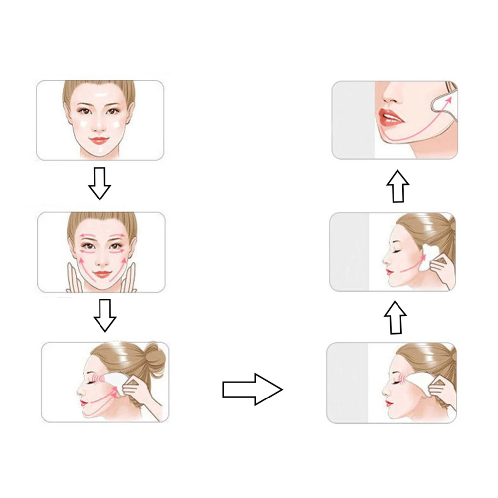 1 шт. 3D кристалл Gua Sha пластина для лица рук ног акупунктурный массаж лечение